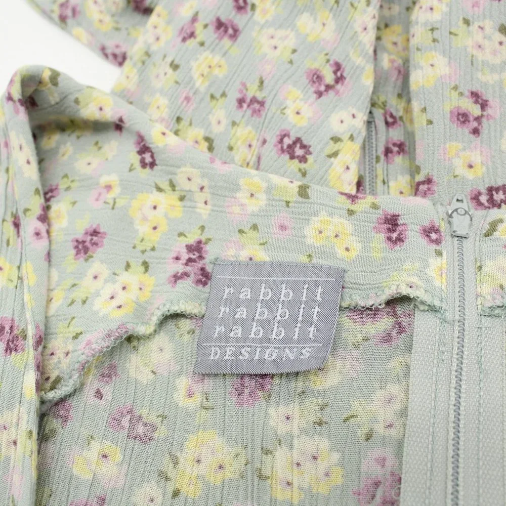 Vintage 90's Rabbit Rabbit Rabbit Floral Dress - Picture 4 of 4